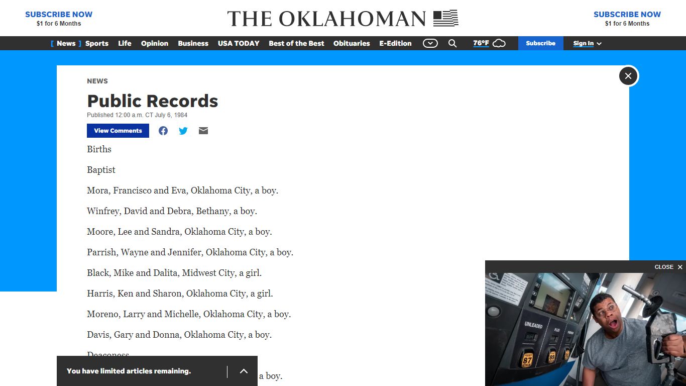 Public Records - Oklahoman.com