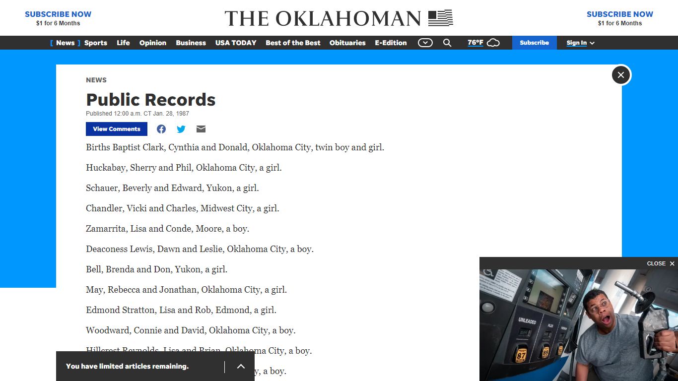 Public Records - oklahoman.com